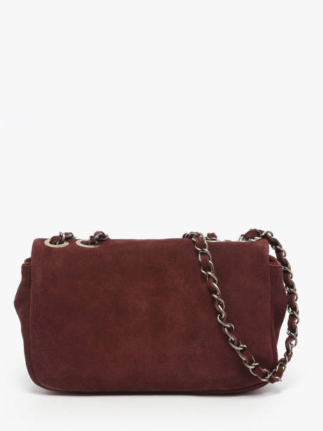 Cross Body Tas Vintage Leder Mila louise Beige vintage 23040V ander zicht 3